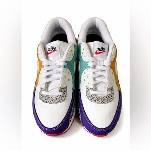 Nike White and Multicolor Air Max Sneakers